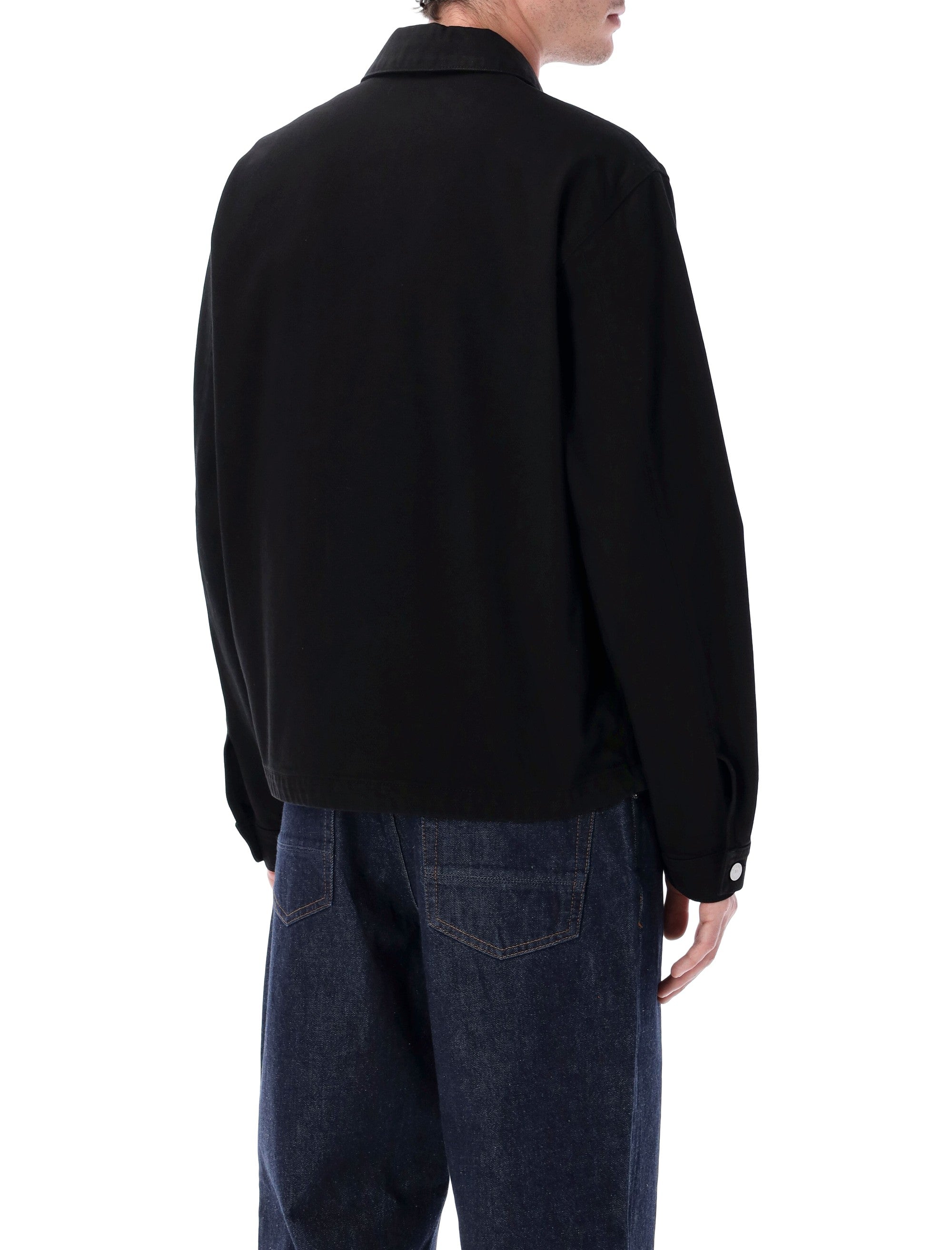 STONE ISLAND Denim-Rinsed Coach Jacket - Size L