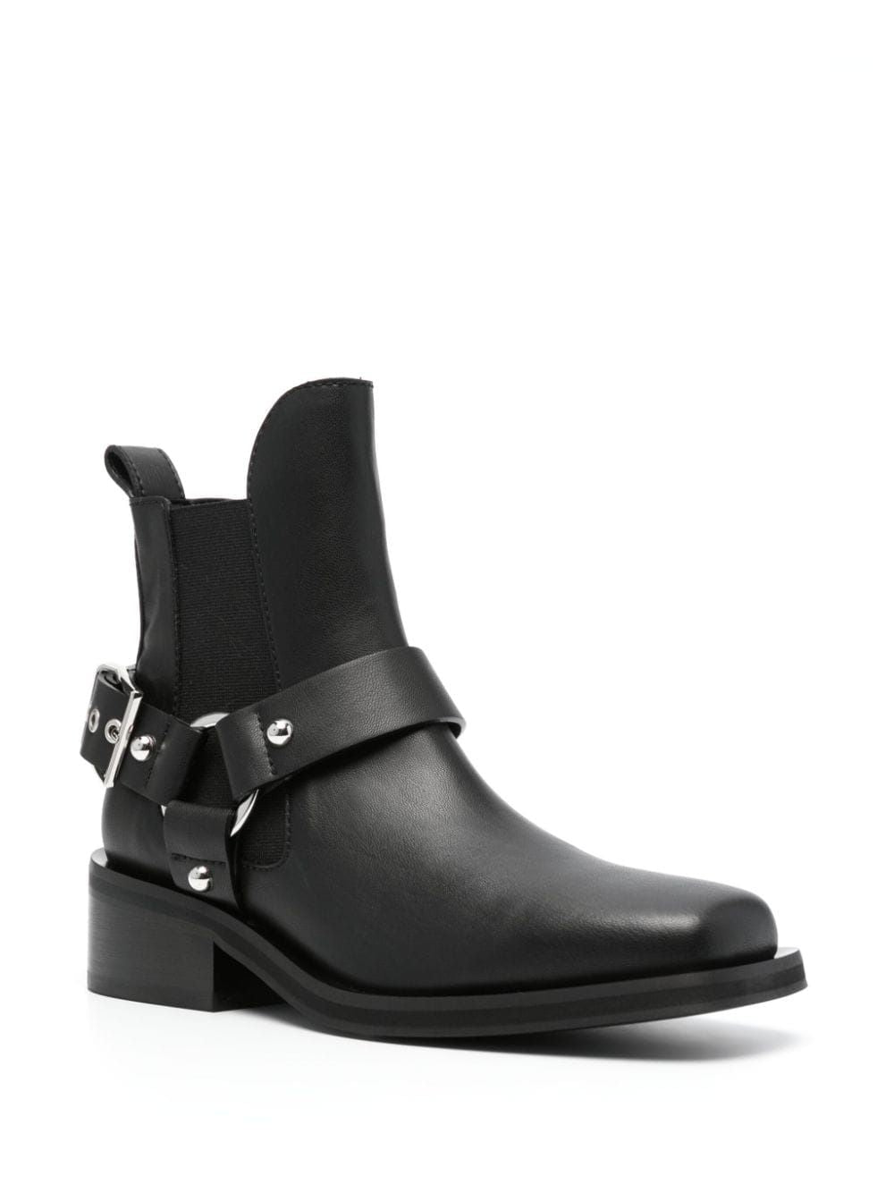 GANNI Chelsea Biker Ankle Boots for Women - Mini Style