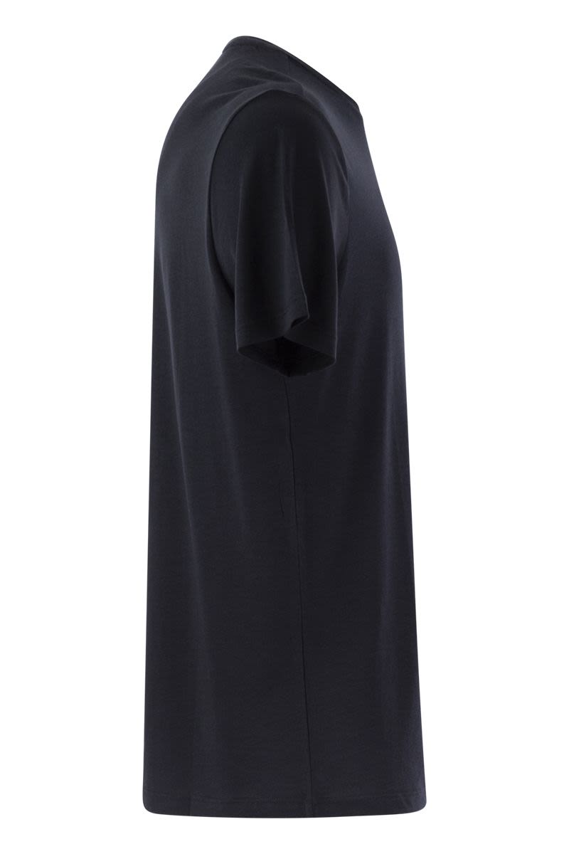 MAJESTIC Short-Sleeved Luxury T-Shirt in Lyocell and Cotton