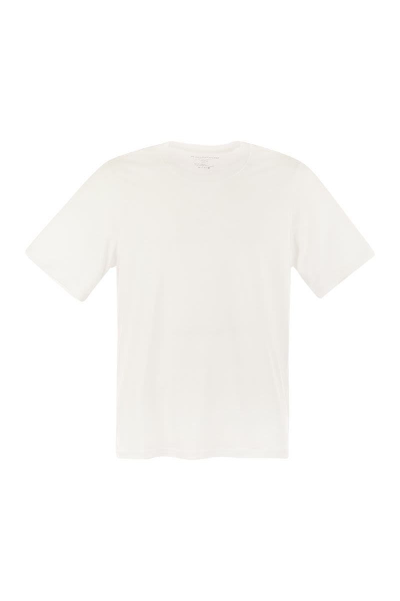 MAJESTIC Short-Sleeved T-Shirt in Lyocell and Cotton