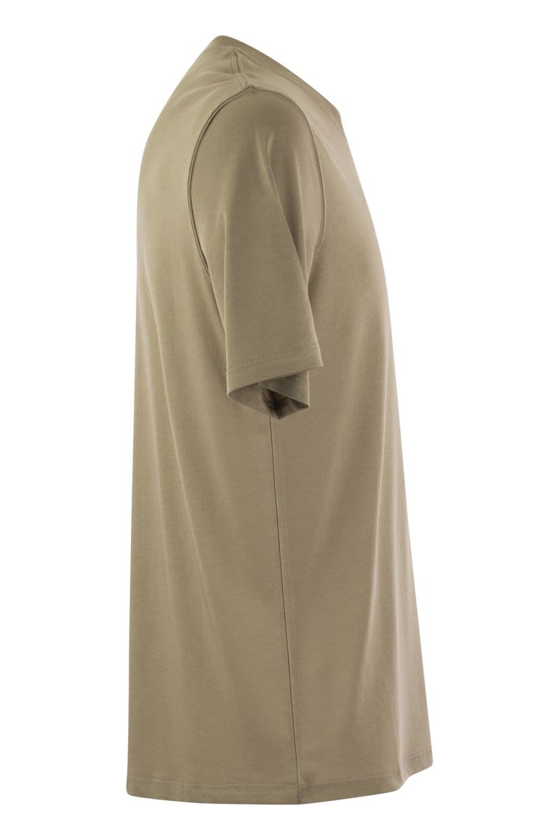 MAJESTIC Short-Sleeved T-Shirt in Lyocell and Cotton