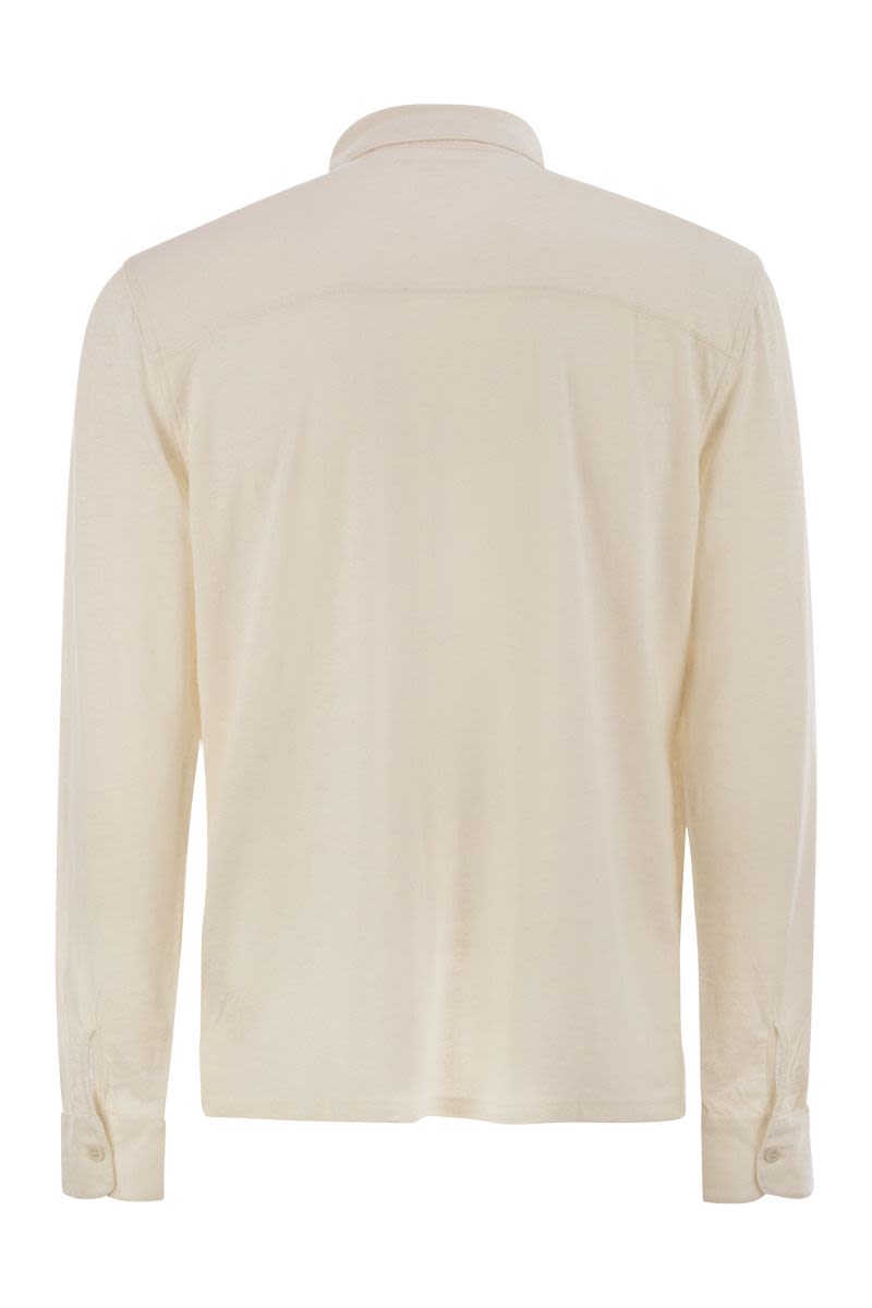 MAJESTIC Elegant Long-Sleeved Linen Shirt for Men