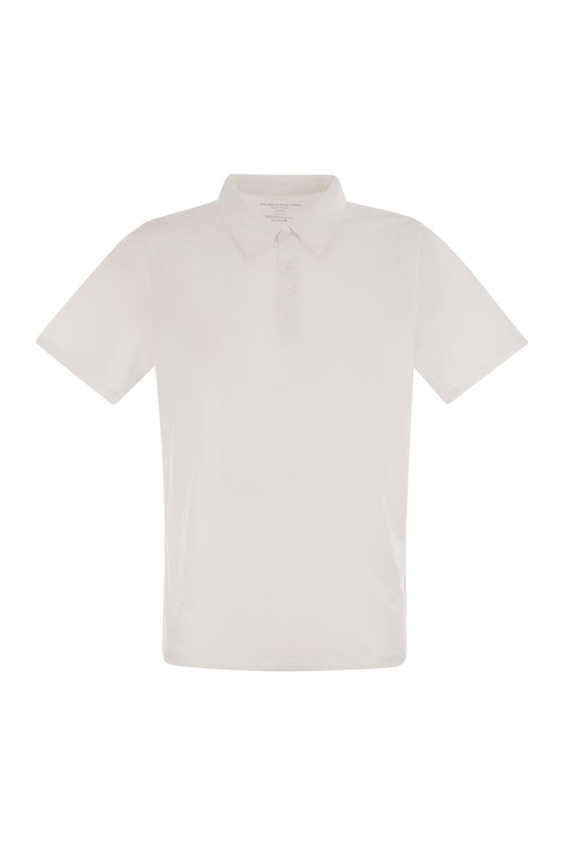 MAJESTIC Luxurious Cotton and Lyocell Polo Shirt - Regular Fit