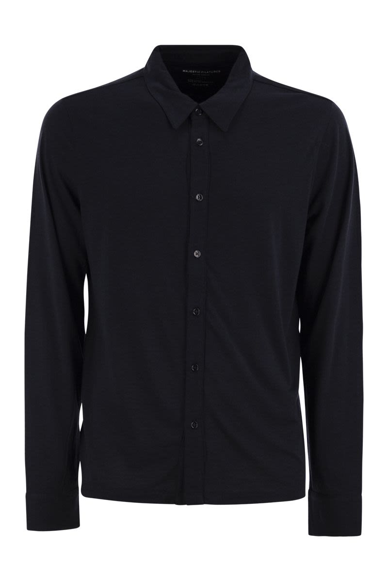 MAJESTIC Luxurious Lyocell Crew-Neck T-Shirt