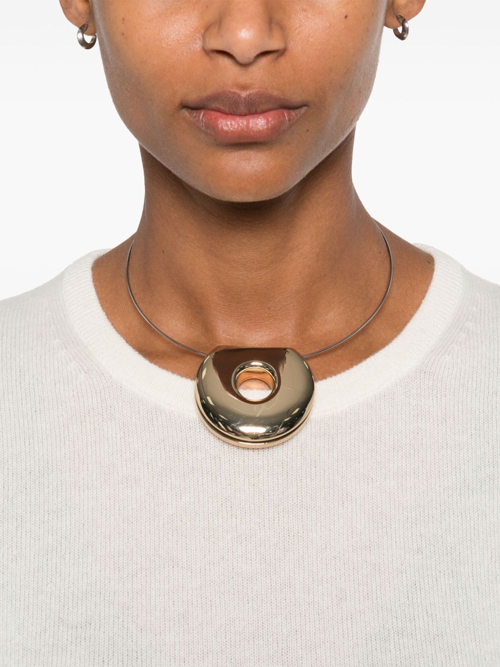 SOFT GOAT Cashmere Crewneck Top with Ribbed Trim for Women