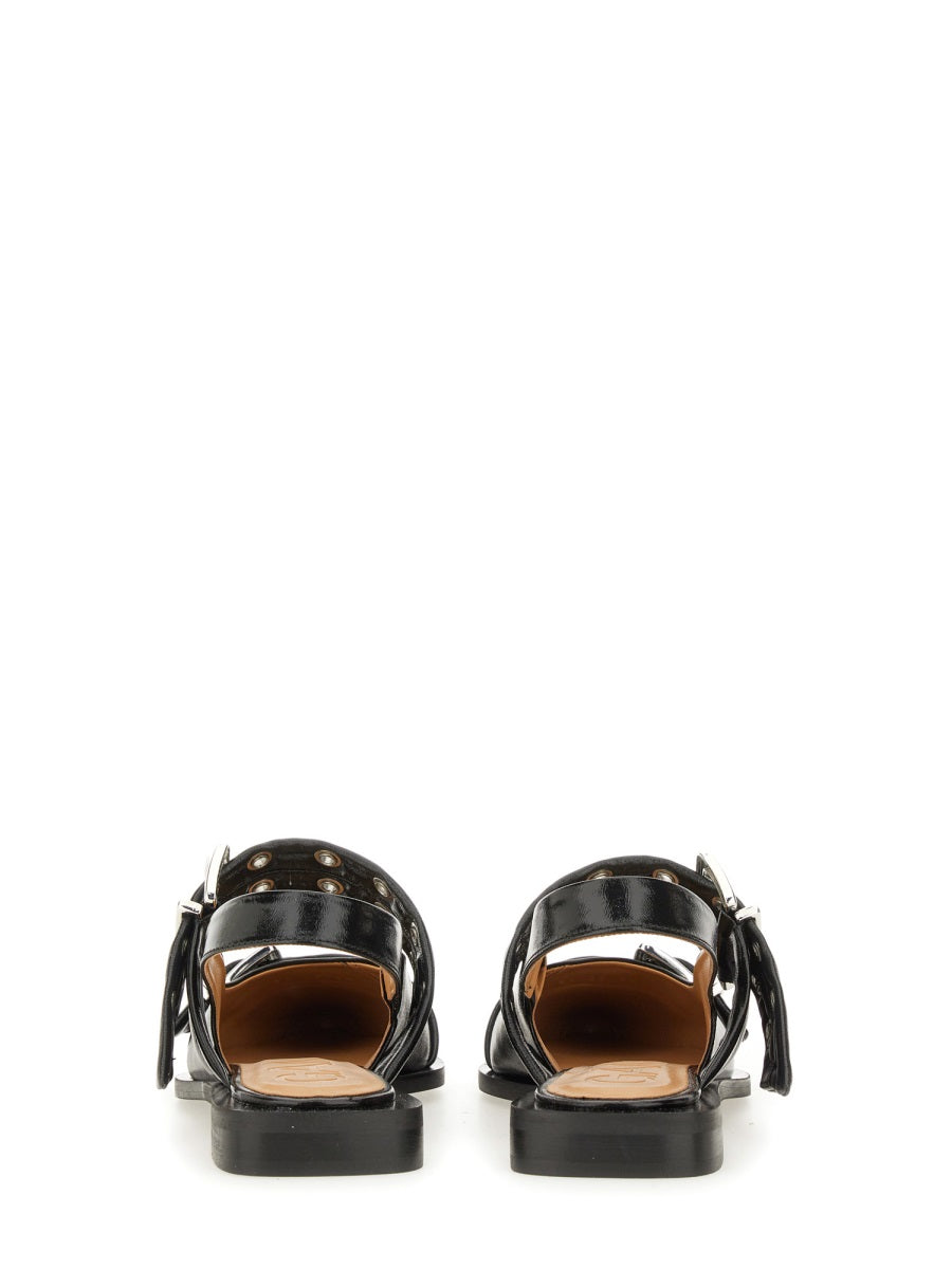 GANNI Buckle Ballet Flats for Women