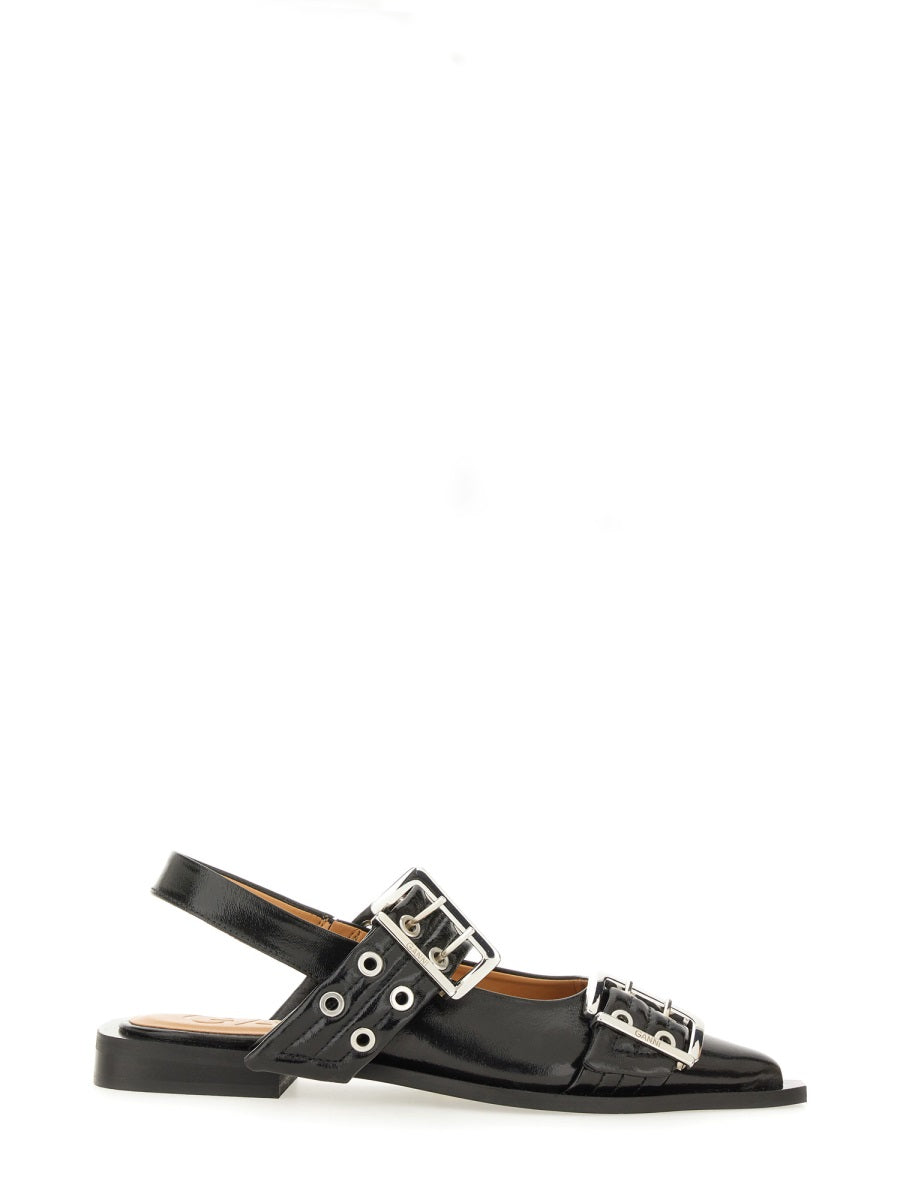 GANNI Buckle Ballet Flats for Women