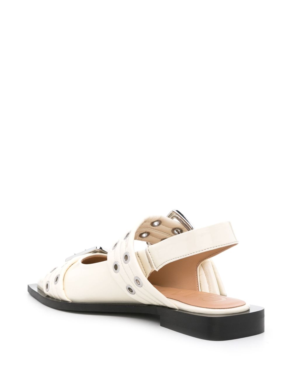 GANNI Recycled Polyester Flat Sandals for Women