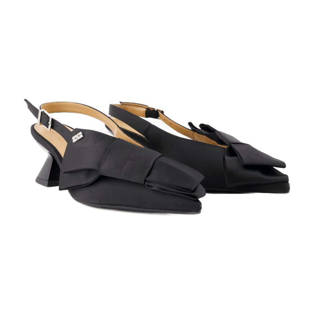 GANNI Big Bow Kitten Pumps for Women