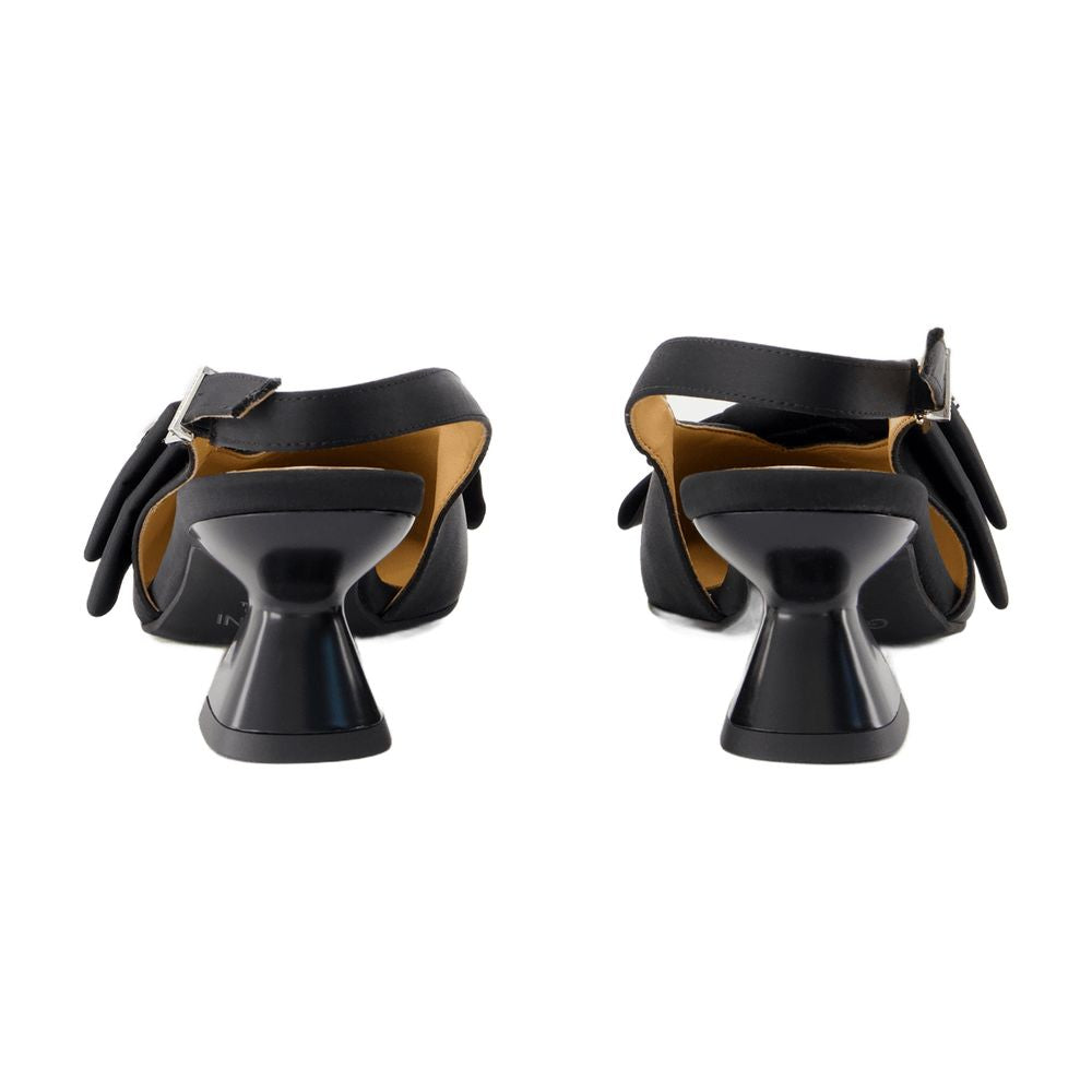 GANNI Big Bow Kitten Pumps for Women