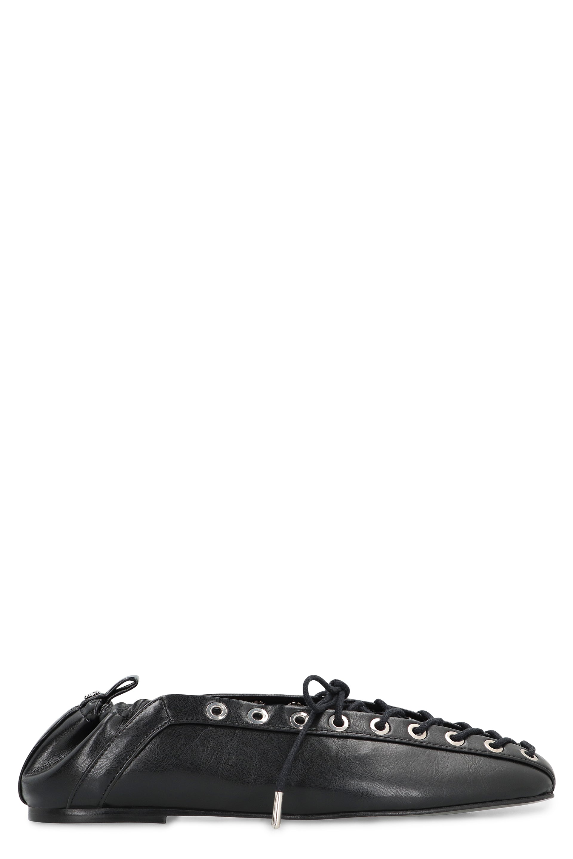 GANNI Faux Leather Ballet Flats for Women