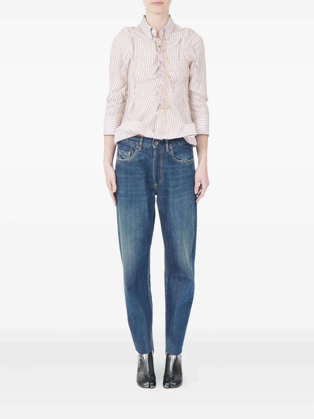 MAISON MARGIELA Striped Cotton Poplin Shirt