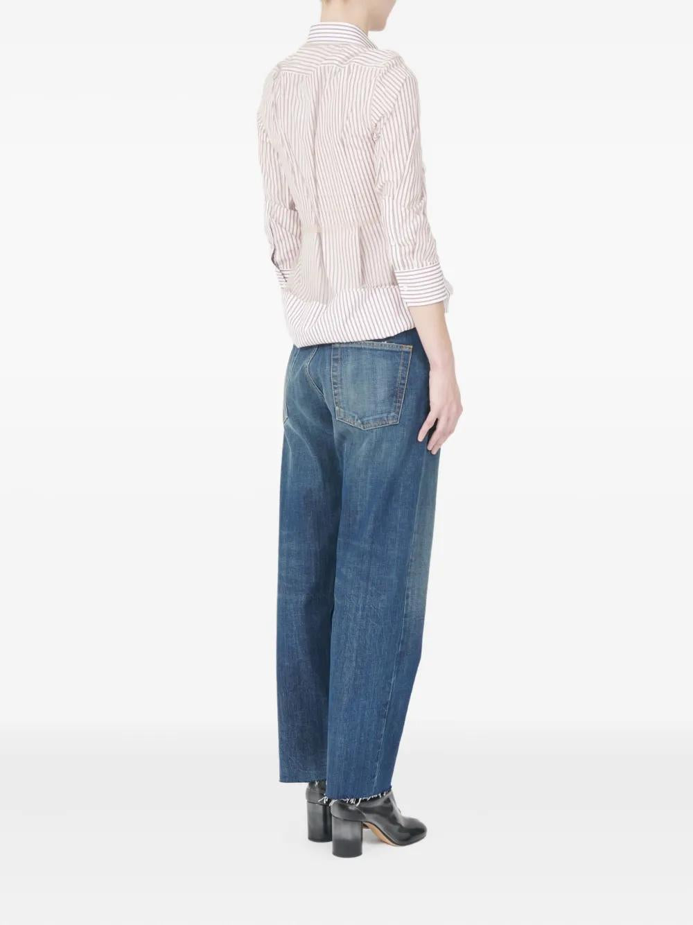 MAISON MARGIELA Striped Cotton Poplin Shirt