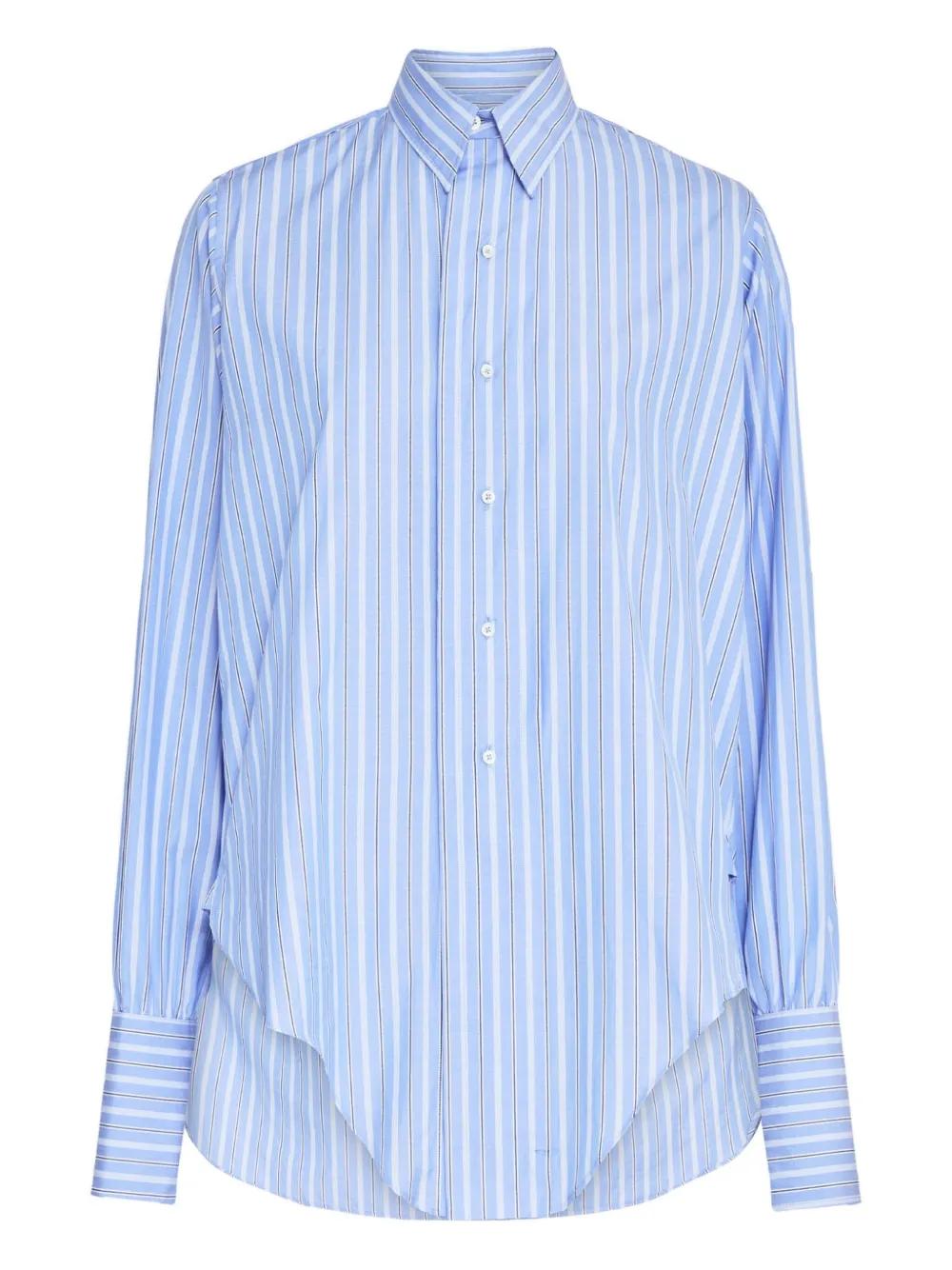 MAISON MARGIELA Striped Long-Sleeved Shirt for Women