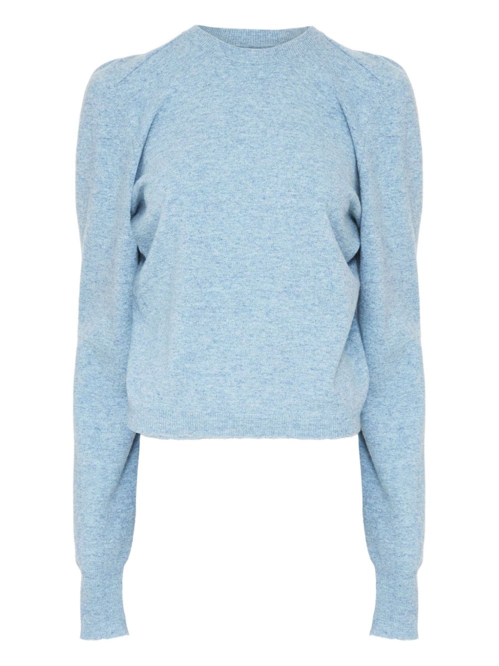 MAISON MARGIELA Wool Crewneck Sweater with Long Puff Sleeves