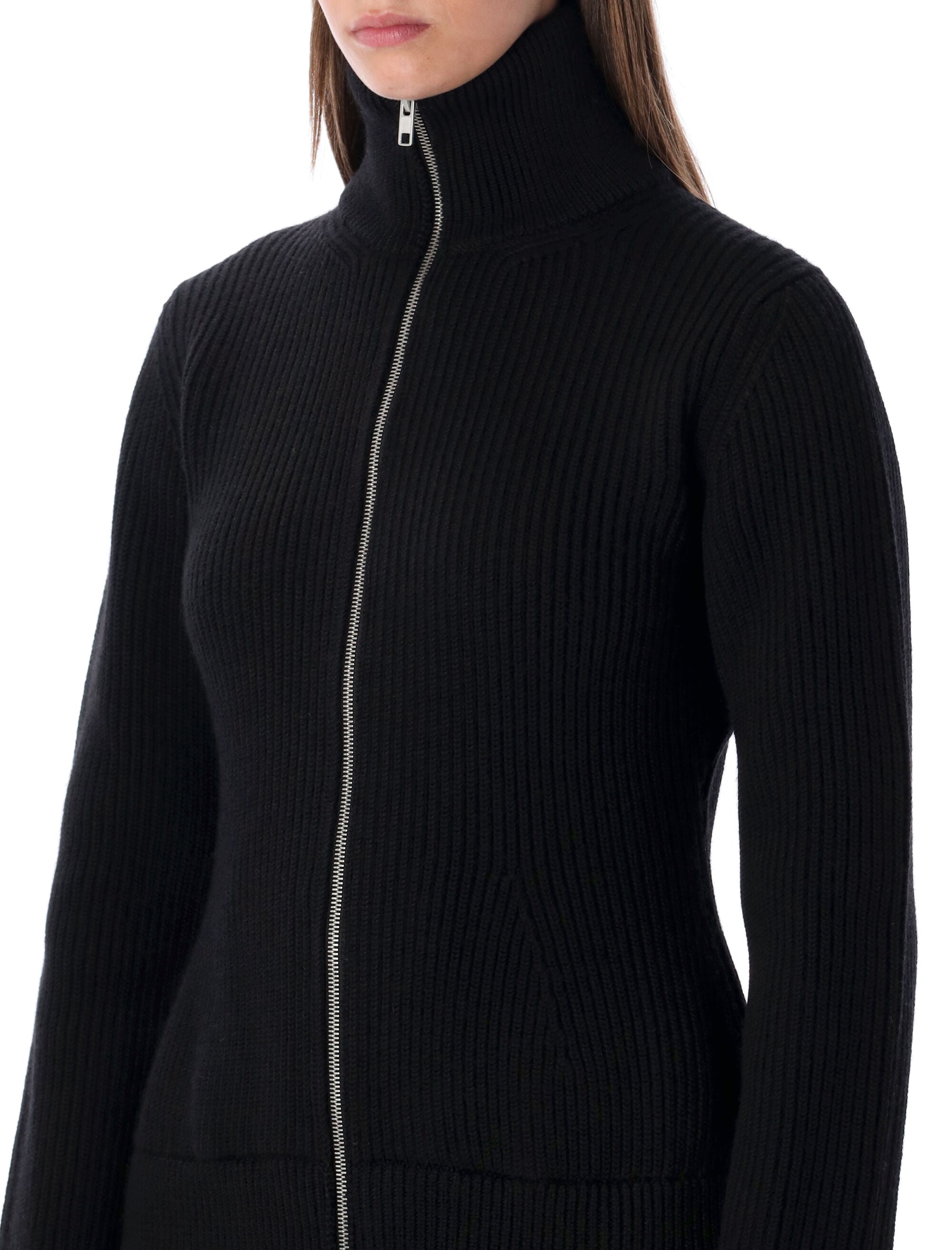 MAISON MARGIELA Full-Zip Ribbed Cardigan for Women