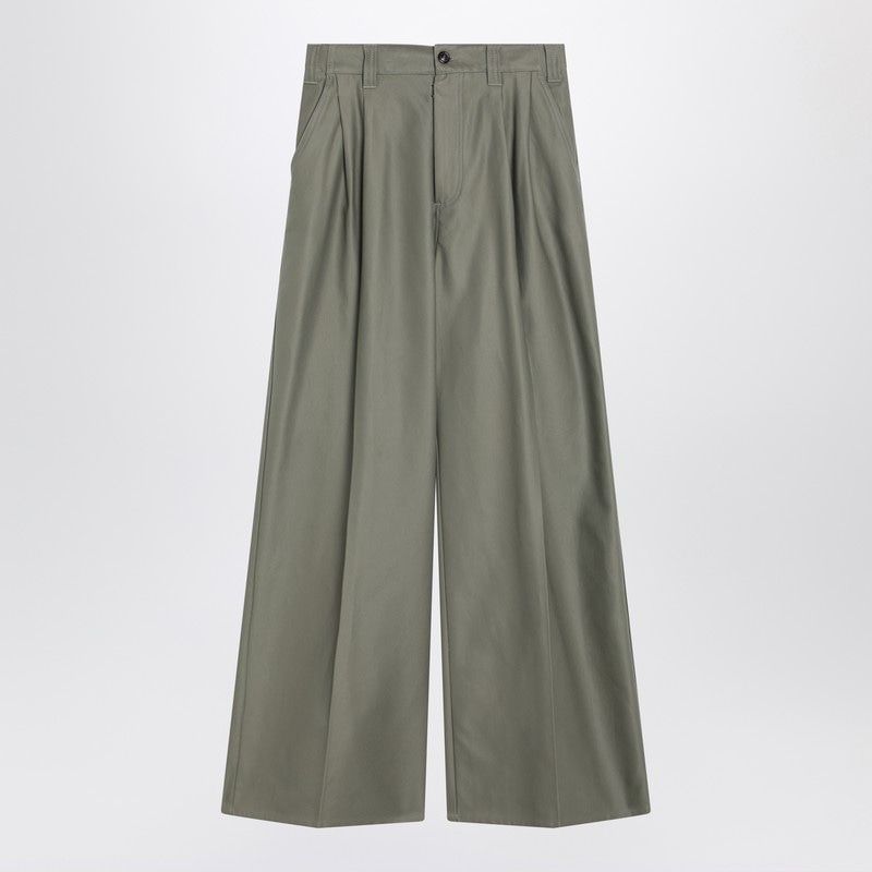 MAISON MARGIELA Wide-Leg Cotton Pants for Women - Fall/Winter 2025