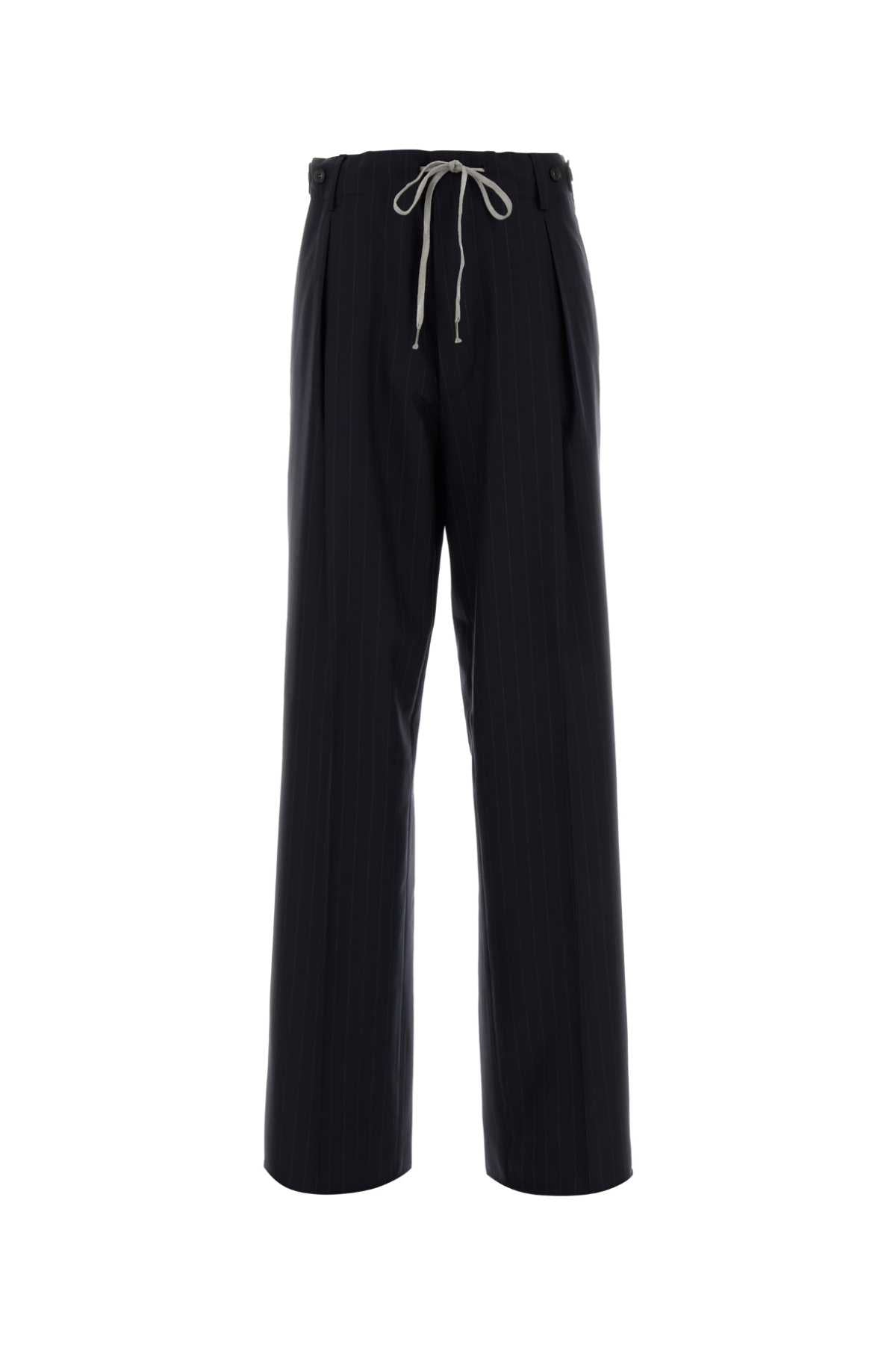 MAISON MARGIELA Embroidered Wool Palazzo Pant for Women - FW25