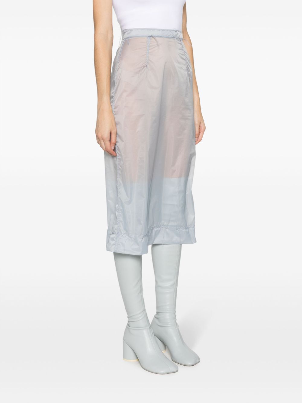 MAISON MARGIELA High-Waisted Tulle Midi Skirt