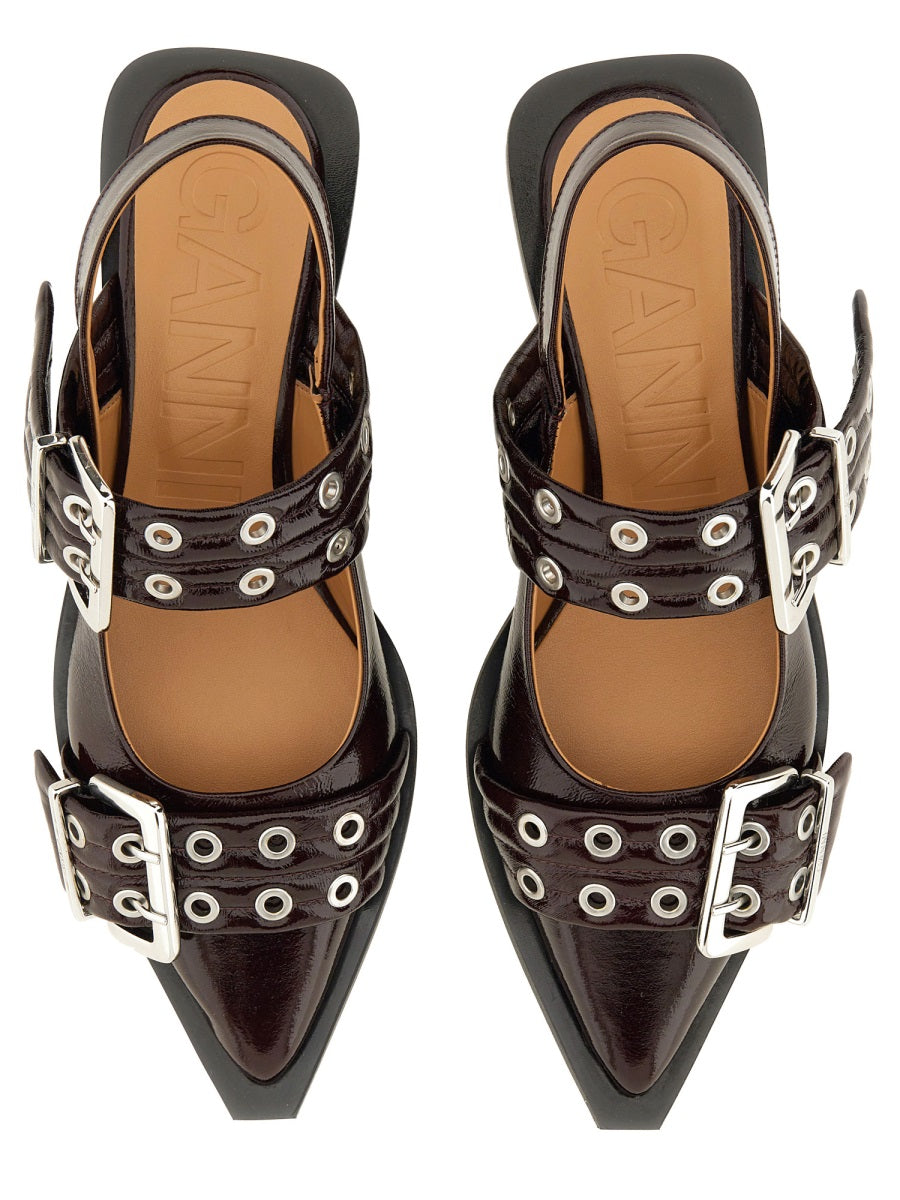 GANNI Ballet-Inspired Flat Shoes for Women - SS25 Collection