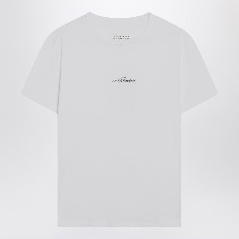 MAISON MARGIELA Distorted Logo Crew Neck T-Shirt