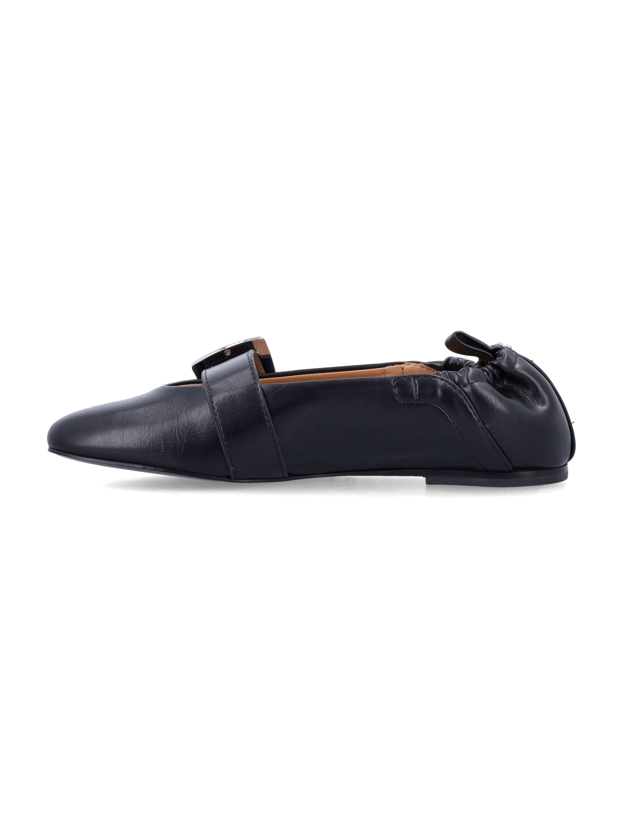 GANNI Buckle Strap Ballerinas