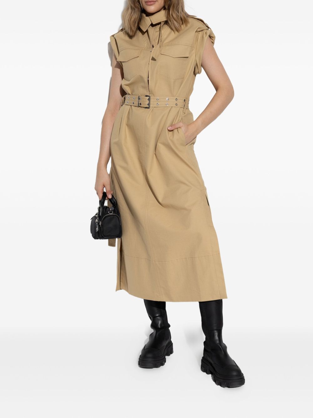 GANNI Chelsea High Leather Boots for Women