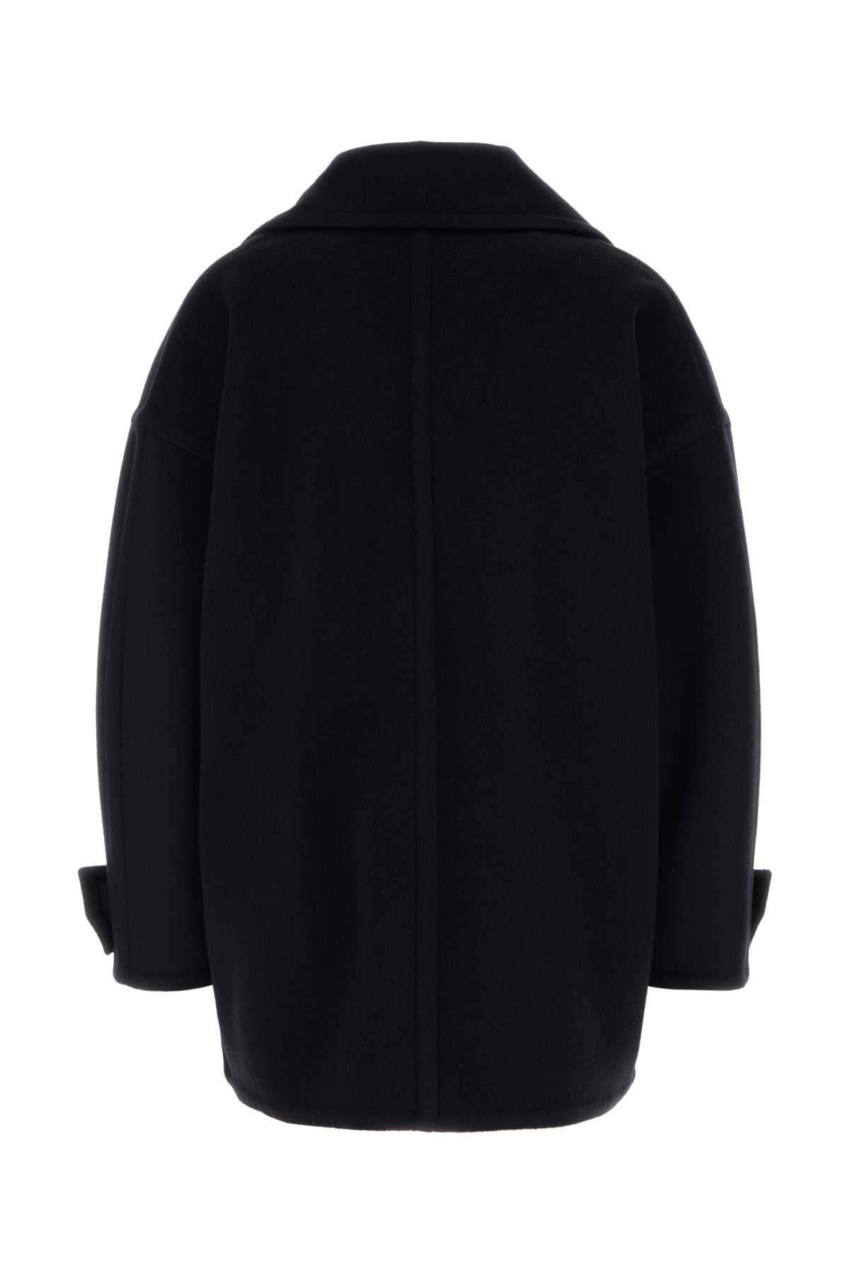 LOEWE Wool Pebble Peacoat for Women