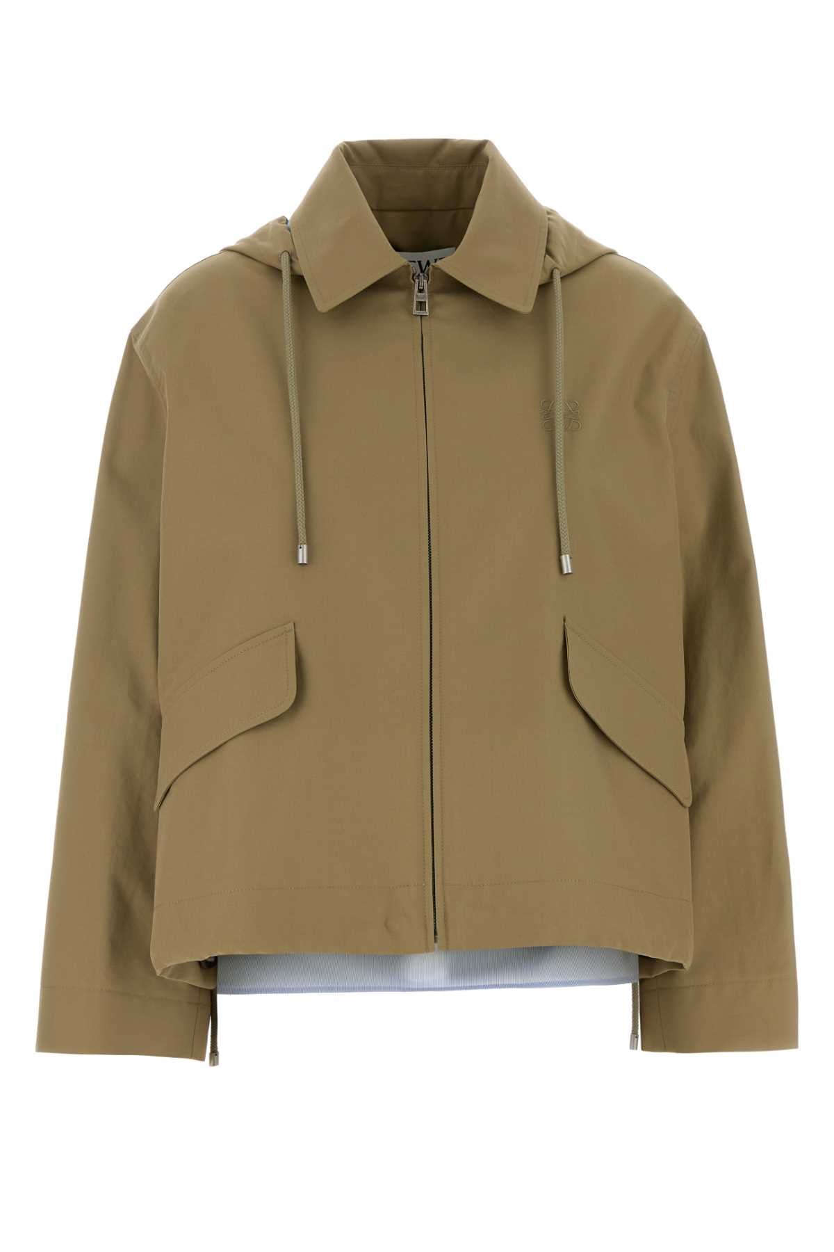 LOEWE Hooded Cotton Parka Jacket for Women