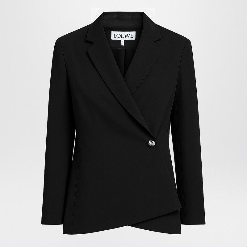 LOEWE Elegant Jacket with Anagram Pebble Button