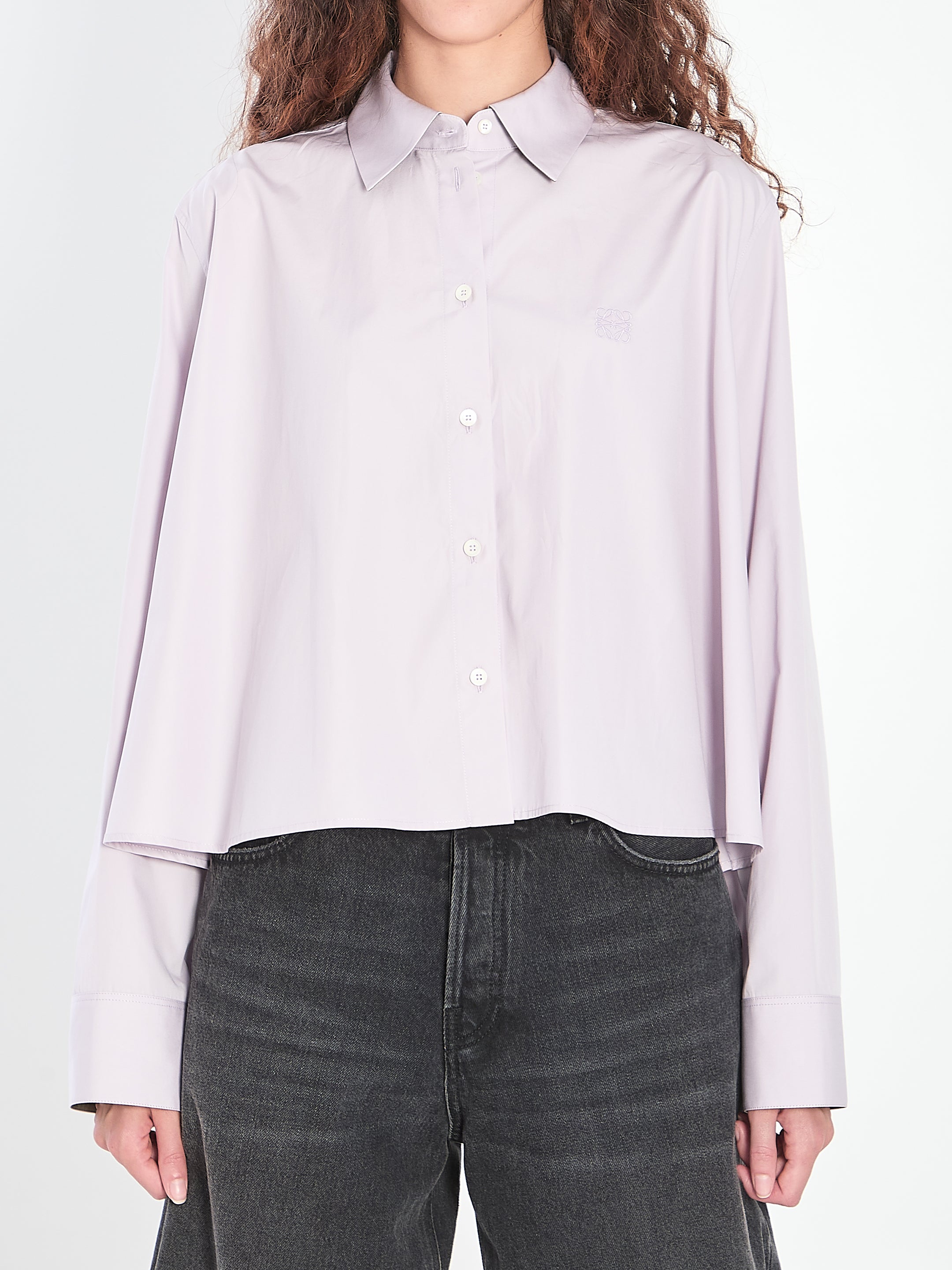 LOEWE Cropped Trapeze Shirt 38