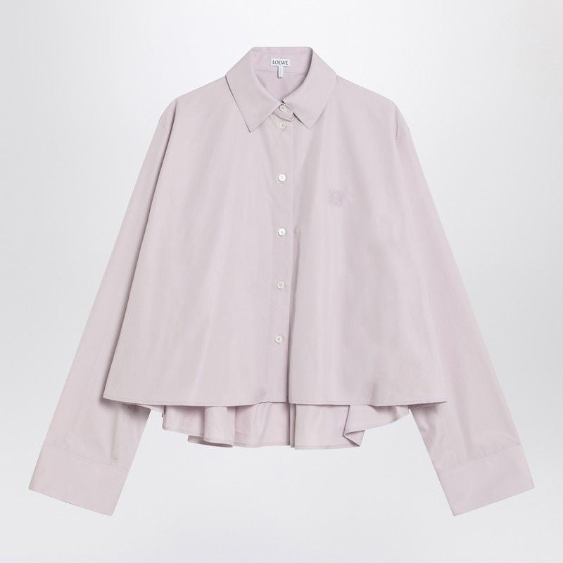 LOEWE Cropped Trapeze A-Line Cotton Shirt