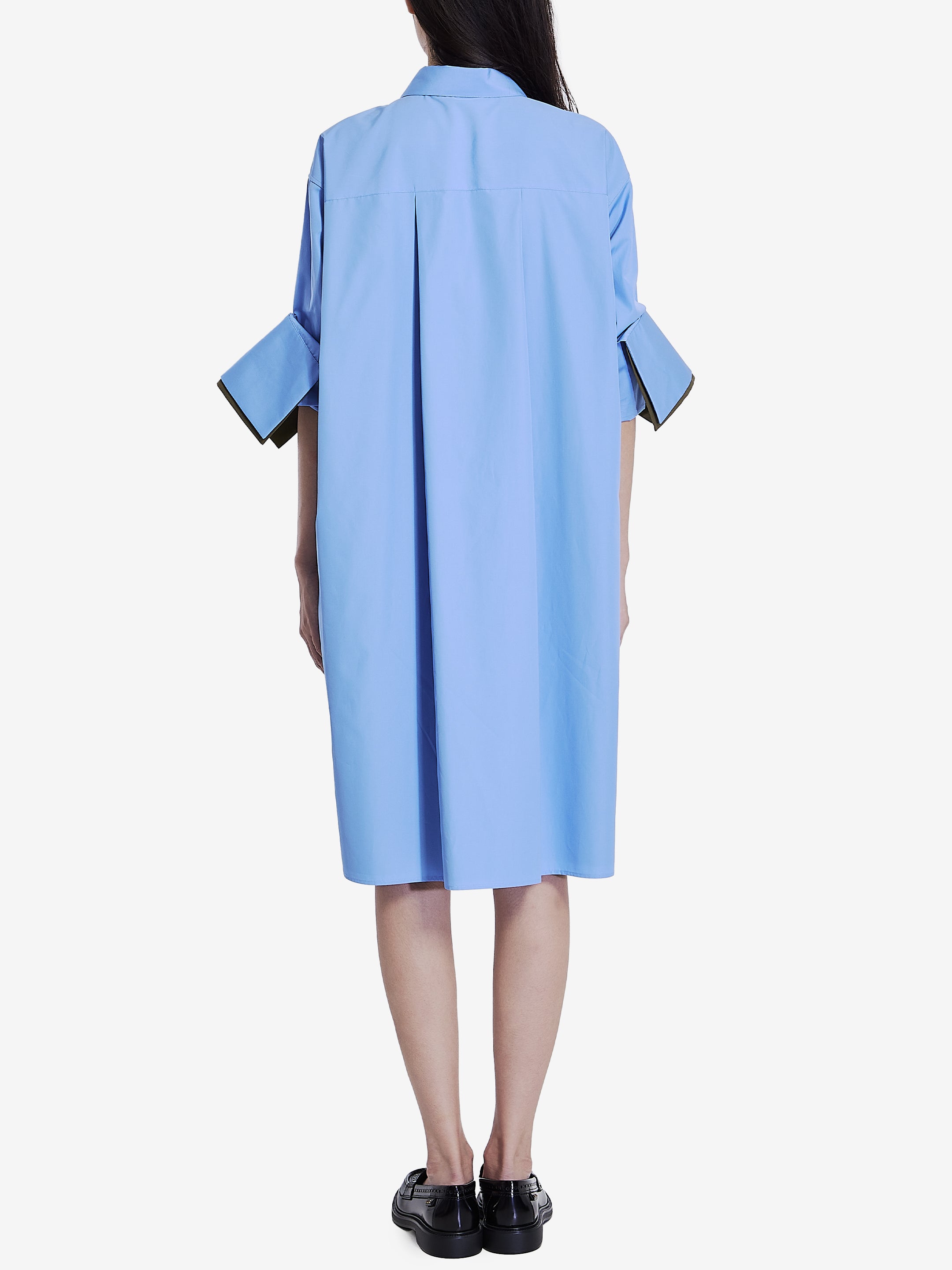 LOEWE Cotton Chemisier Dress with Classic Collar for Women
