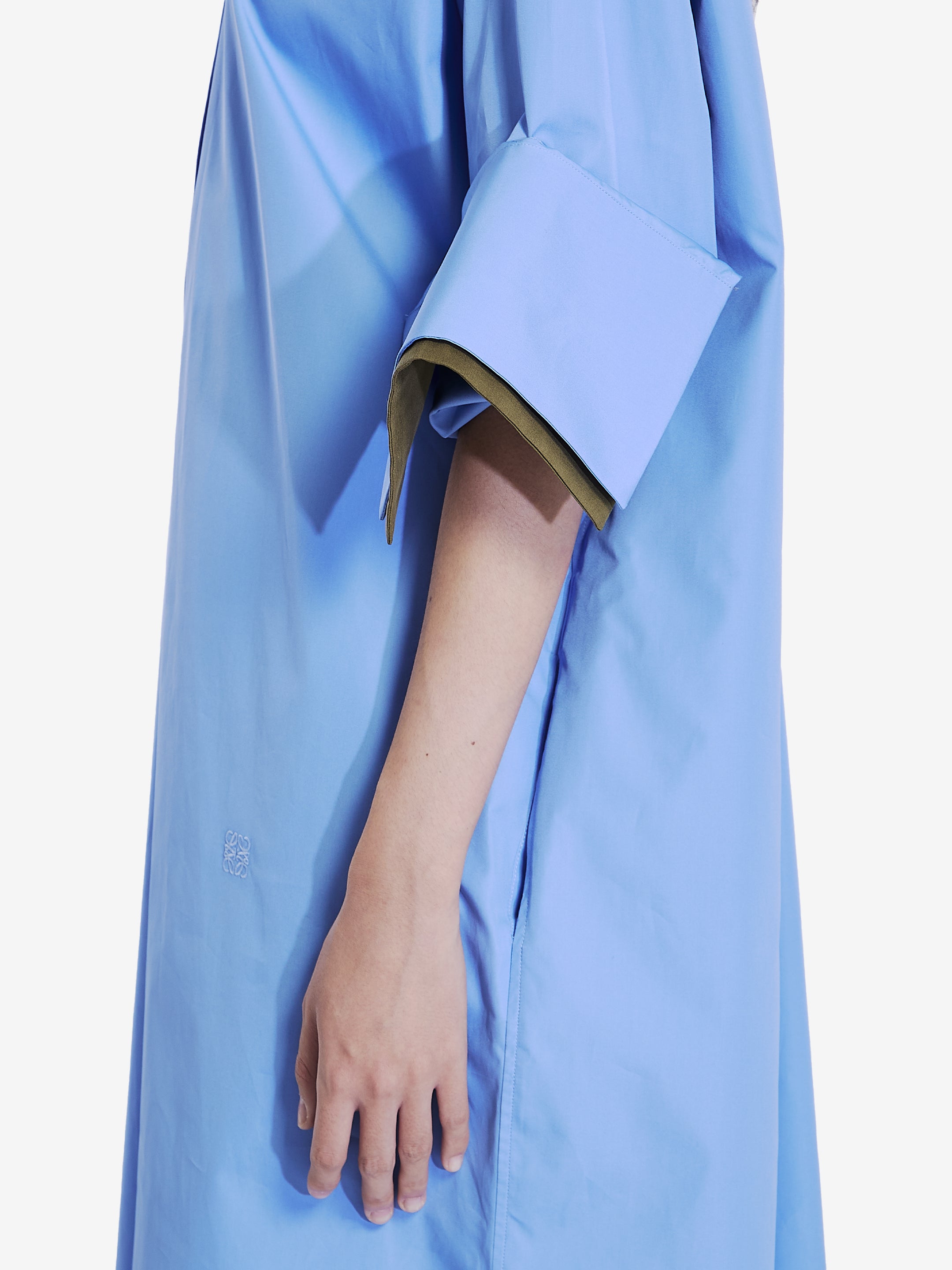 LOEWE Cotton Chemisier Dress with Classic Collar for Women