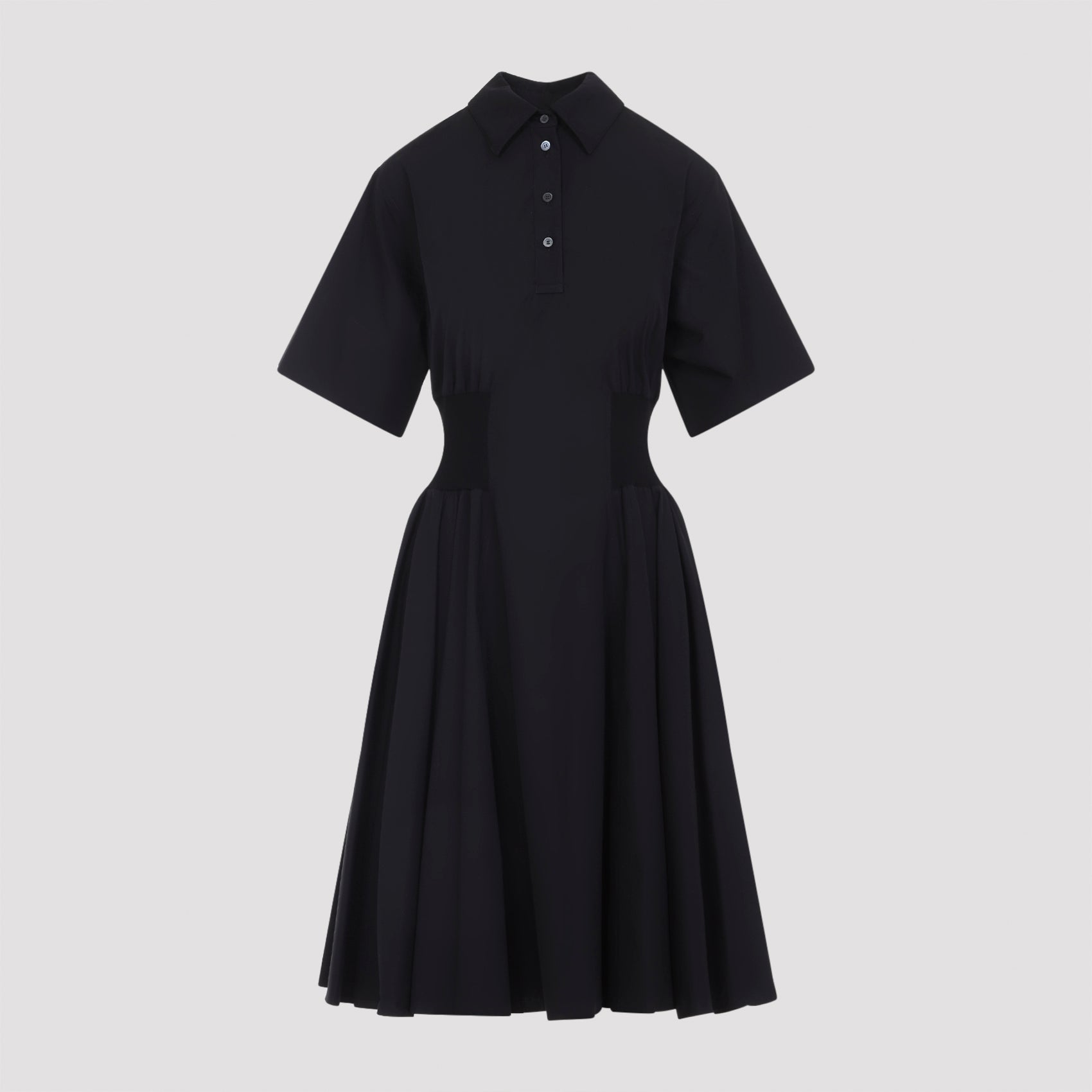 LOEWE Short Sleeve Cotton Midi Dress