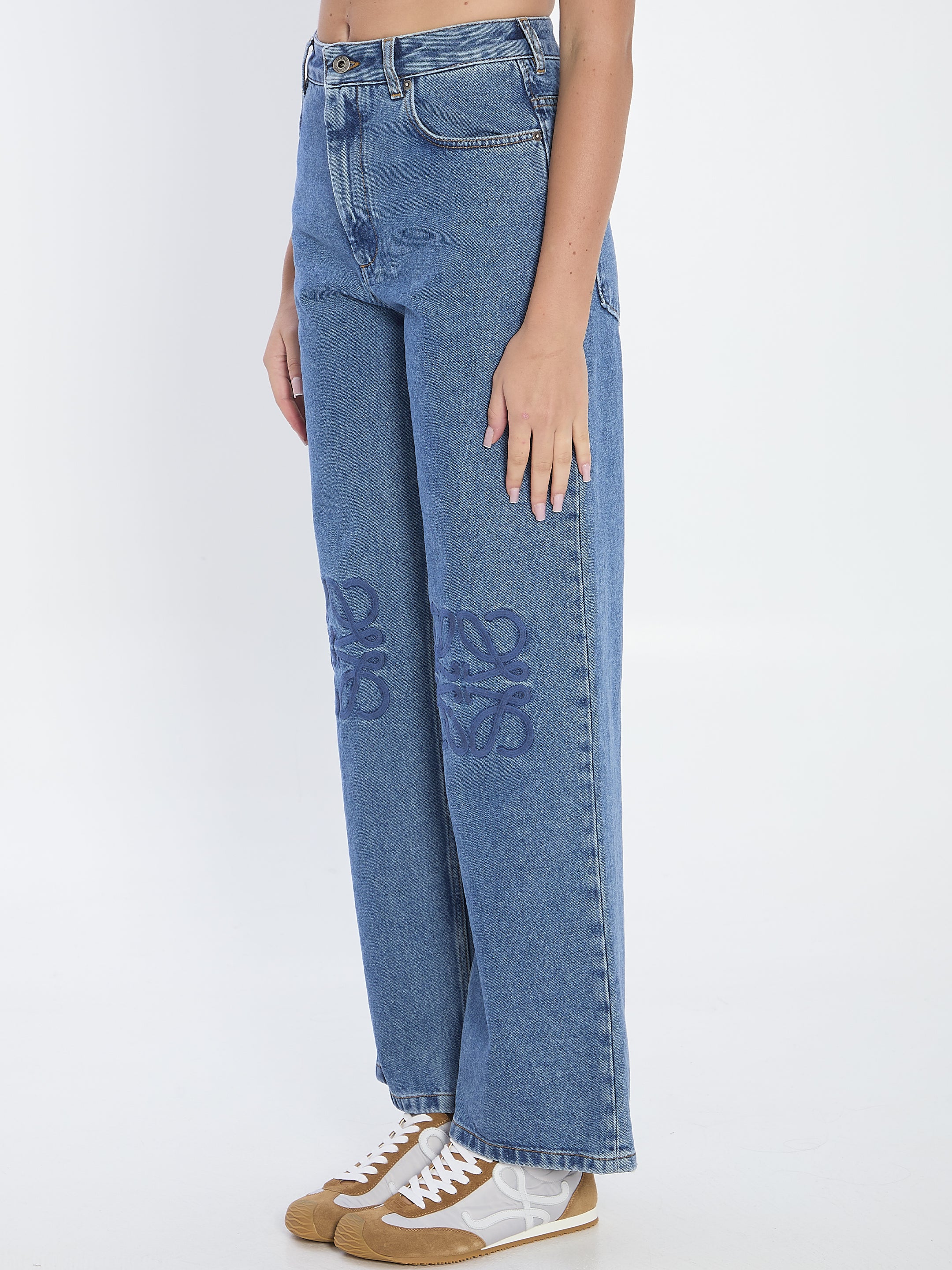 LOEWE Baggy Mid-Rise Wide Leg Jeans