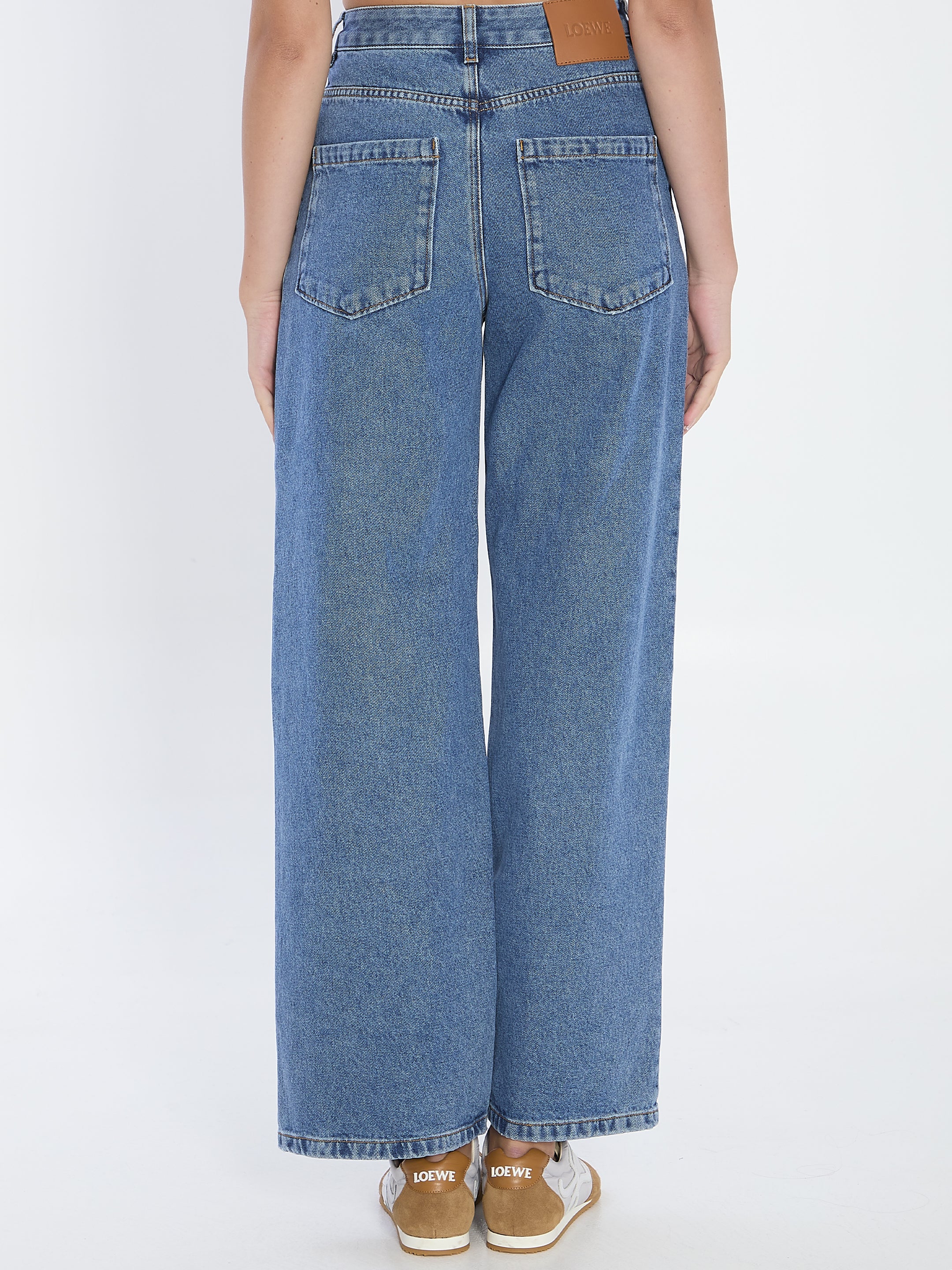 LOEWE Baggy Mid-Rise Wide Leg Jeans