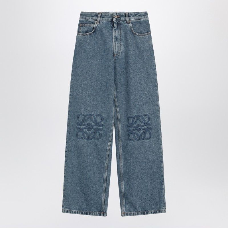 LOEWE Anagram Logo Jeans - Women's Medium-Weight Denim