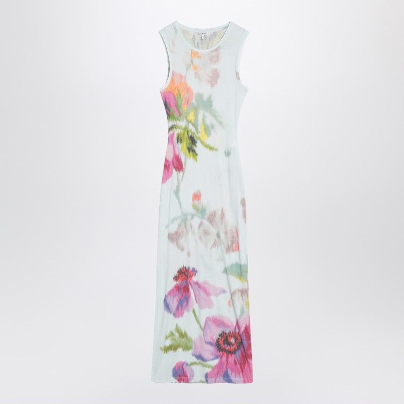 LOEWE Sleeveless Floral Midi Dress