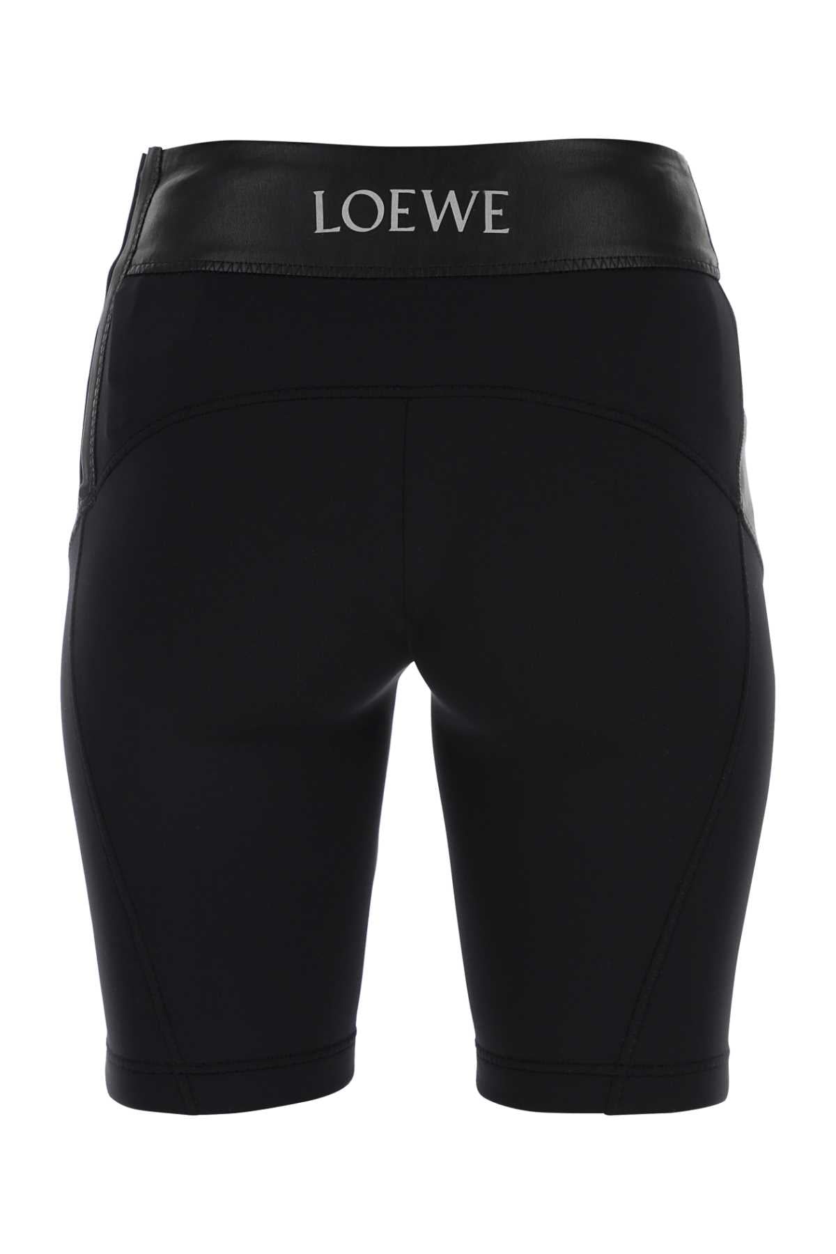 LOEWE Leather and Fabric Leggings