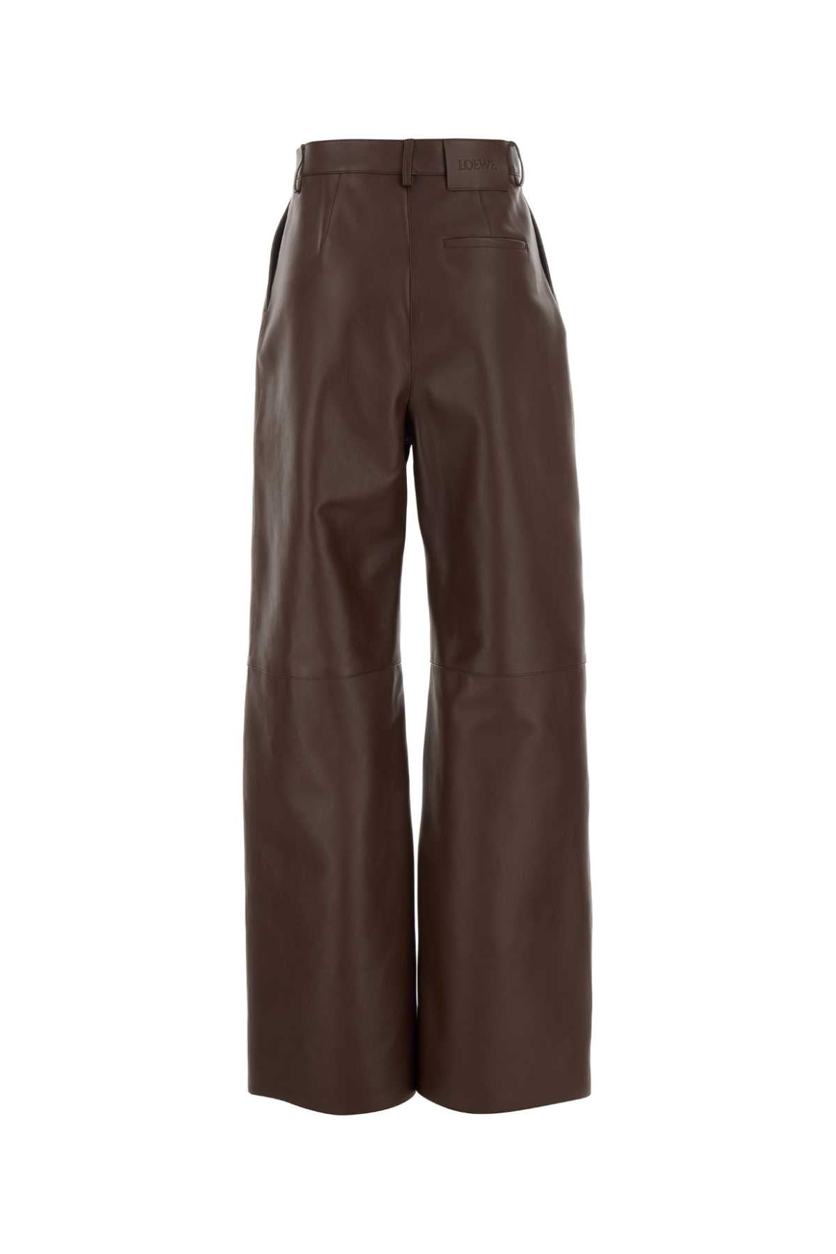 LOEWE Luxurious Nappa Leather Trousers for Women