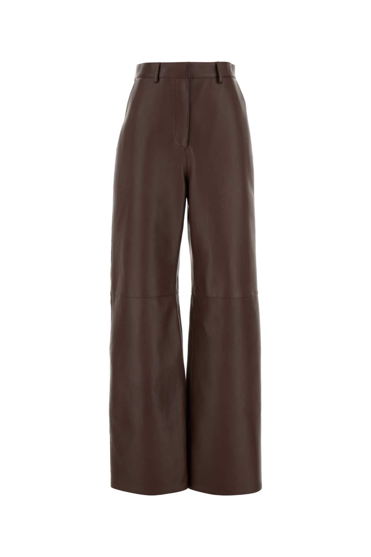LOEWE Luxurious Nappa Leather Trousers for Women