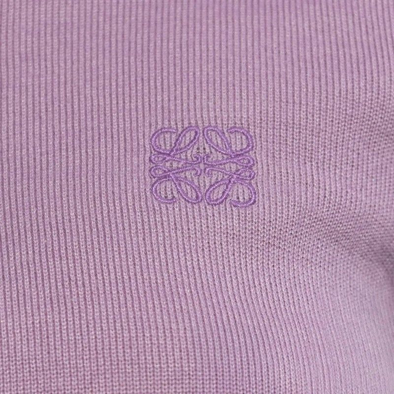 LOEWE Cashmere and Silk Blend Polo Shirt for Women