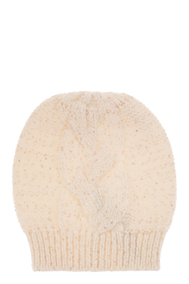 PESERICO Braided Wool, Silk and Cashmere Cap