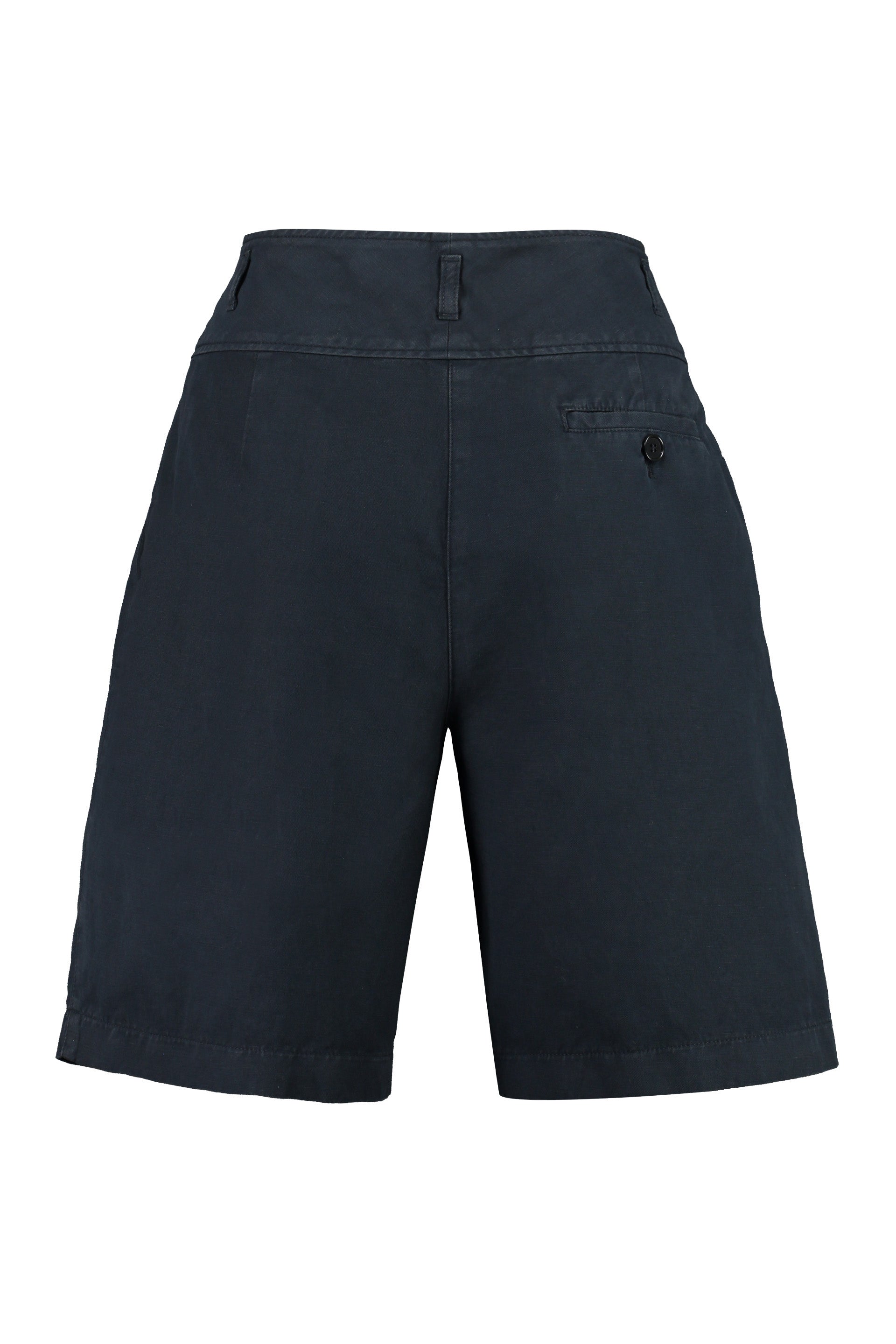 ASPESI Cuffed Women's Cotton-Linen Shorts