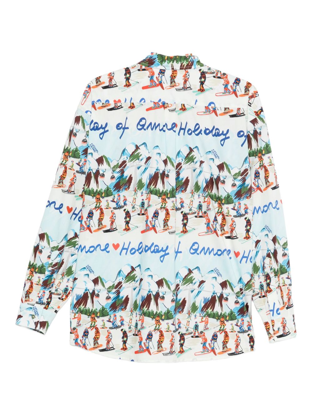 ALESSANDRO ENRIQUEZ Printed Cotton Shirt with Graphic Design