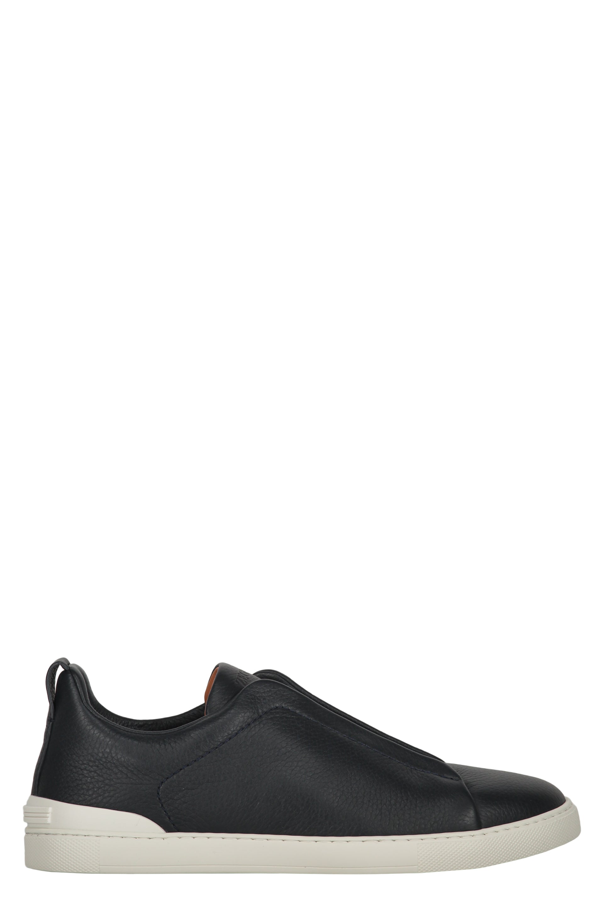 ZEGNA Luxury Leather Sneakers with Logo Details