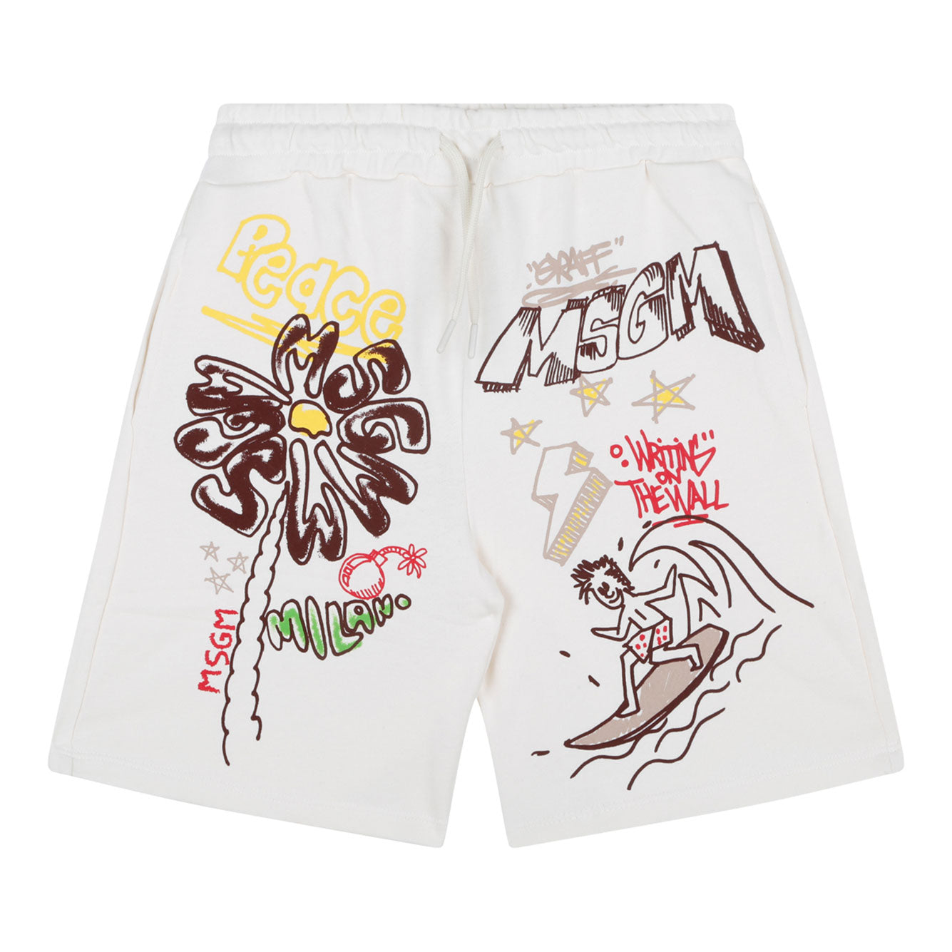 MSGM KIDS Cozy Mini Cotton Shorts for Boys