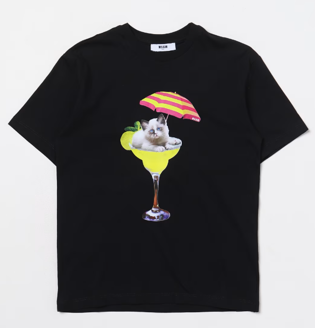 MSGM KIDS Mini Cotton Graphic Tee for Boys
