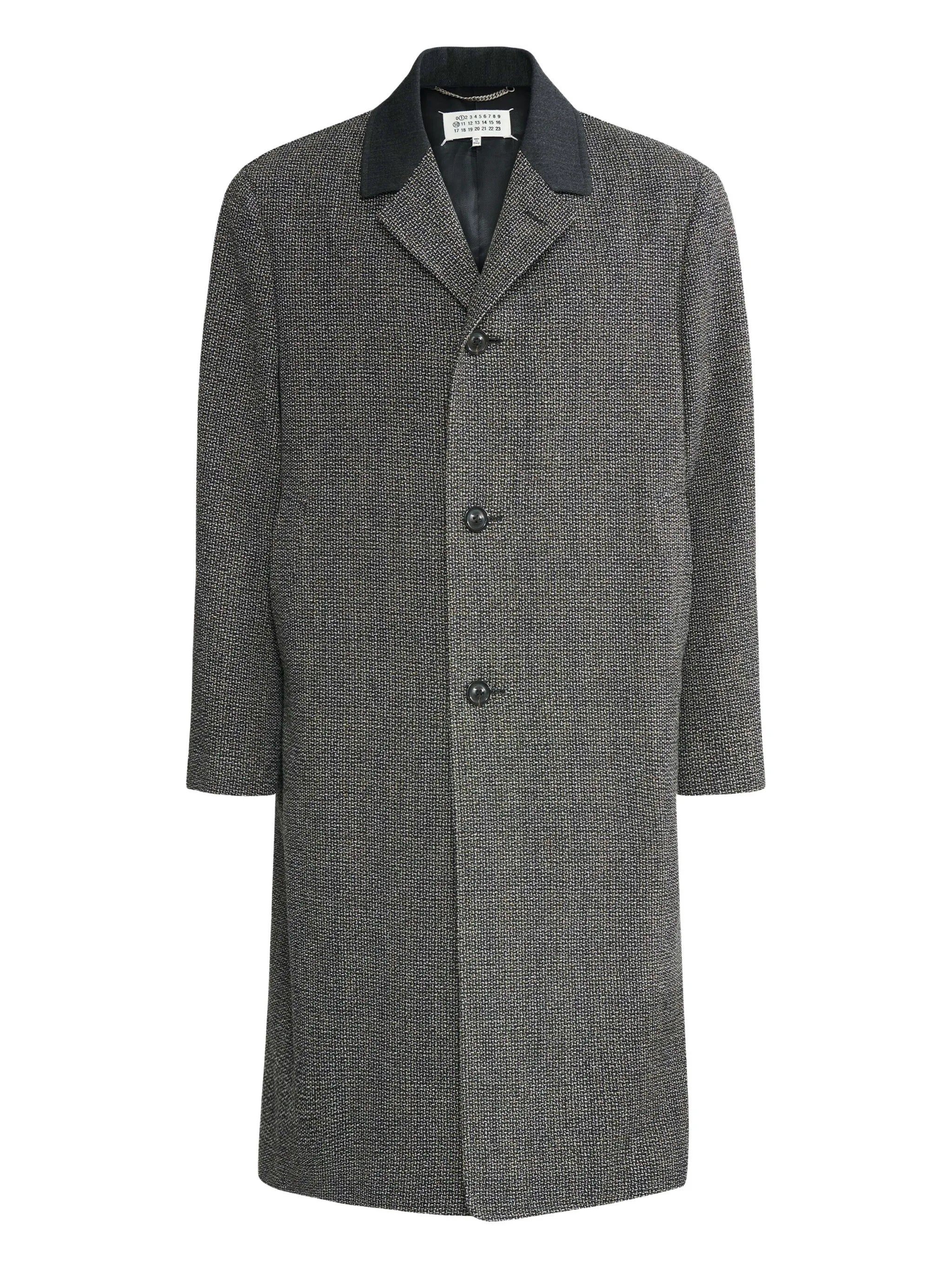 MAISON MARGIELA Single-Breasted Wool Blend Jacket for Men